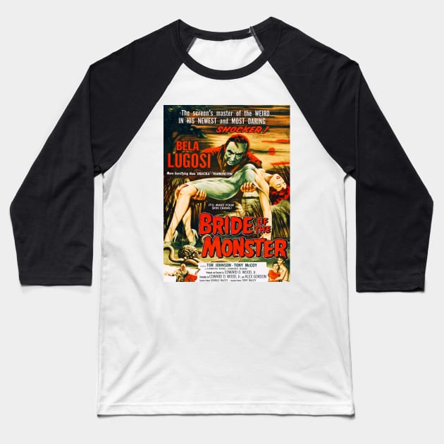 Bride of The Monster Baseball T-Shirt by headrubble